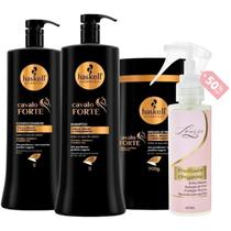 Kit Cavalo Forte Sh + Cond 1L + Máscara 900ml + Finalizador Obrigatório Lourre 120ml