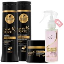 Kit Cavalo Forte Shampoo + Cond + Máscara 300ml + Finalizador Obrigatório Lourre 120ml Kit Cavalo Forte Shampoo + Cond + Máscara 300ml + Finalizador Obrigatório Lourre 120ml