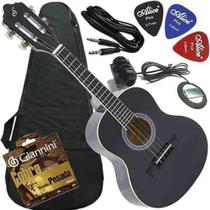 Kit Cavaquinho Canhoto Eletrocústico Aço Cs14 Bk Giannini