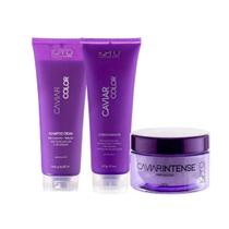 Kit Caviar Color Shampoo Condicionador e Máscara Intense