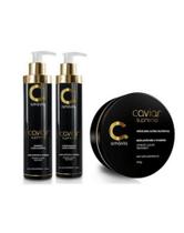 Kit Caviar Supremo Amavia Shampoo Condicionador Máscara - amávia Kit Caviar Supremo Amavia Shampoo Condicionador Máscara - amávia