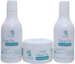 Kit CavieR Day By Day Shampoo Condicionador Máscara 840ml Kit CavieR Day By Day Shampoo Condicionador Máscara 840ml
