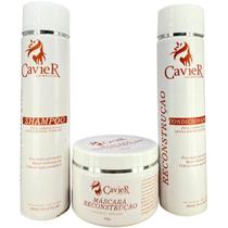 Kit CavieR Reconstrução Pós Química Lisos Abacate E Jojoba