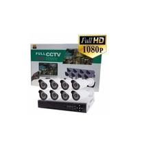 Kit CCTV de câmeras de segurança 8CH DVR 1080p Full HD à prova d'água Kit CCTV de câmeras de segurança 8CH DVR 1080p Full HD à prova d'água