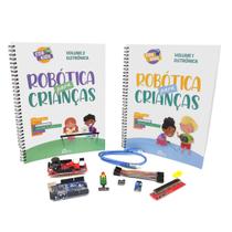 Kit CDR Kids: Iniciante para Arduino com Livro Tutorial parte Eletrônica (Volume 1 e 2) + Componentes para crianças com 8 anos +