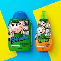 Kit Cebolinha Infantil Todos os Tipos de Cabelo Shampoo 3 em 1 + Creme para Pentear - Cia. da Natureza