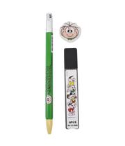 Kit Cebolinha Lapiseira 2mm Borracha E Grafite Turma Da Mônica