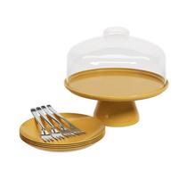 Kit Celebration Coza Boleira+4 Pratos+4 Garfos 99327/1506