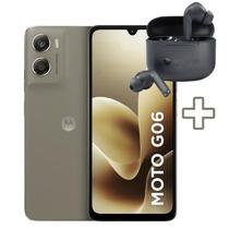 KIT Celular Smartphone Motorola Moto G06 256GB 4GB RAM Tela 6.9 120Hz e Fone Moto Buds 065 Original