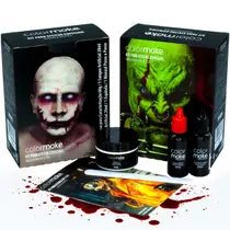 Kit Cenográfico Maquiagem Halloween Terror Zumbi Cosplay Fantasia ColorMake