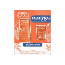 Kit Cenoura & Bronze Protetor Solar Corporal FPS 50 200ml + Protetor Solar Facial FPS 50 50g