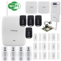 Kit Central Amt 8000 Com 9 Sensores Mag E 4 Infra Intelbras