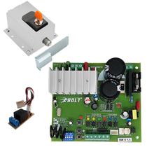 Kit central bolt portão abre em 4 seg com trava automatica pinada branca Kit central bolt portão abre em 4 seg com trava automatica pinada branca