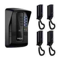 Kit Central Coletiva 04 Pontos Interligável Collective 4i + 4 Telefones TDMI 300 PT Intelbras