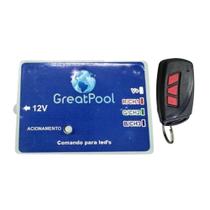 Kit Central Comando Great Pool 10A Controle Remoto ABS