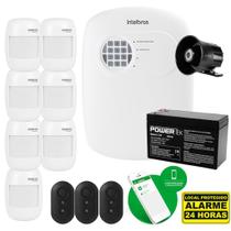 Kit Central de Alarme ANM 24 NET , 7 Sensores IVP 2000 Sem Fio, Bateria e Sirene Kit Central de Alarme ANM 24 NET , 7 Sensores IVP 2000 Sem Fio, Bateria e Sirene