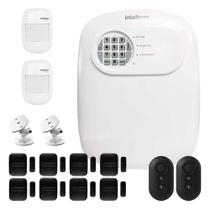 Kit Central de Alarme ANM 24 NET Intelbras com 2 sensores de presença IVP 2000 Sem Fio, 8 Sensores de portas e janelas XAS Smart Black, 2 Controles