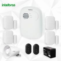 Kit Central de Alarme Intelbras + Sensores Bateria e Sirene