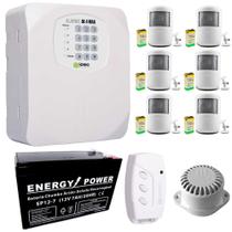 Kit Central de Alarme Residencial AL4 MAX Sensor de Presença Sem Fio Sirene Controle Bateria Kit Central de Alarme Residencial AL4 MAX Sensor de Presença Sem Fio Sirene Controle Bateria