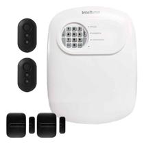 Kit Central de Alarme Residencial ANM 24 NET Intelbras com 2 Sensores de portas e janelas XAS Smart Black, 2 Controles