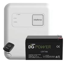 Kit Central de Cerca Elétrica Choque Intelbras 12000V Bateria e Sirene