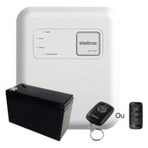 Kit central de cerca eletrica elc 6012 net intelbras + bateria garen