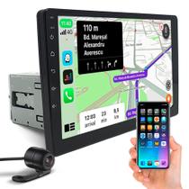 Kit Central Multimídia 1 Din 9 Polegadas + Câmera Ré Focus 2000 2001 2002 2003 Espelhamento USB Bluetooth