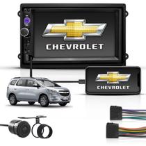 Kit Central Multimidia 2 Din Mp5 Bt Espelha Chevrolet Spin