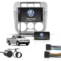 Kit Central Multimidia 2 Din Mp5 Espelha Volks Gol G4 Prata