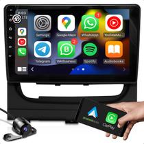 Kit central multimidia 2 GB 2 din com GPS bluetooth wifi carplay + moldura 2 din 9 polegadas compativel com IDEA E IDEA ADVENTURE + Camera de ré