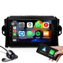 Kit Central multimidia 2GB 2 Din com carplay wifi GPS Bluetooth + moldura 9 polegadas compatível com SWA 2016 + camera de ré