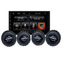 Kit Central Multimídia 7 Polegadas 2 Din + 4 Alto Falantes 6.5" 50W Rs-765BR Smart Kit Line Roadstar
