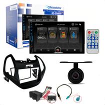 Kit Central Multimídia 7pol RS506BR com Moldura Ka 2019 em diante sem Comp Preto, Câmera de Ré e Chicotes Kit Central Multimídia 7pol RS506BR com Moldura Ka 2019 em diante sem Comp Preto, Câmera de Ré e Chicotes