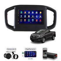 Kit Central Multimídia 9'' - Fiat Strada 2020 + Moldura + Câmera