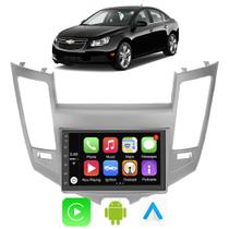 Kit Central Multimidia Android 2-32GB Cruze 2011-2016 7 Pol Carplay Waze + Câmera