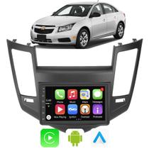 Kit Central Multimidia Android 2-32GB Cruze 2011-2016 7 Pol Carplay Waze + Câmera