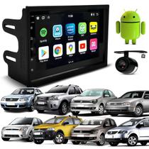 Kit Central Multimidia Android 7" Fox/Cross/Space 10/13 Golf 97/13 Polo 03/13 Bora 01/12 Eco 05/12