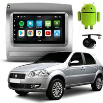 Kit Central Multimidia Android 7 Pol Palio 2008 2009 2010 2011 2012 Moldura Cinza
