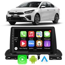Kit Central Multimidia Android-A Kia Cerato 2020 2021 2022 9" Pol Bluetooth Google Assistente e Siri