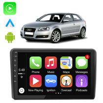Kit Central Multimidia Android Auto Audi A3 2007 2008 2009 2010 2011 2012 9" Google Assistente e Sir