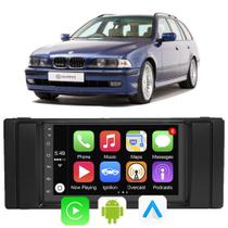 Kit Central Multimidia Android Auto Carplay Bmw Serie 5 E39 1995 - 2003 X5 2000 A 2006 7" Voz Google - E-Carplay