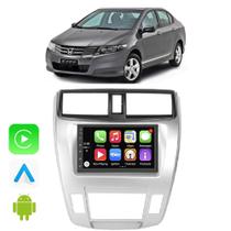 Kit Central Multimidia Android Auto Carplay City 2009 2010 2011 2012 2013 2014 7" Voz Google Siri Tv