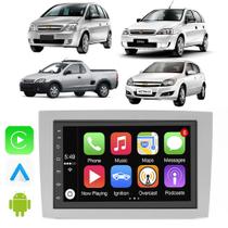 Kit Central Multimidia Android-Auto/Carplay Corsa Vectra Meriva Montana 7" Voz Google Siri Tv Online - E-Carplay