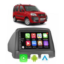 Kit Central Multimidia Android Auto Carplay Doblo 2000 2001 A 2017 2018 7" Voz Google Siri Tv Gps