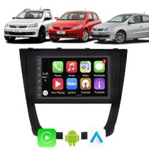 Kit Central Multimidia Android Auto Carplay Gol Saveiro Voyage G5 2008 A 2011 2012 7" Voz Google Gps - E-Carplay