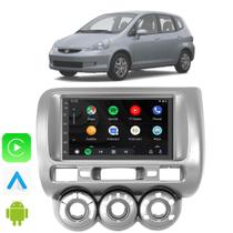 Kit Central Multimidia Android Auto Carplay Honda Fit 2004 2005 2006 2007 2008 7" Voz Google Siri Kit Central Multimidia Android Auto Carplay Honda Fit 2004 2005 2006 2007 2008 7" Voz Google Siri