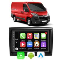 Kit Central Multimidia Android Auto Carplay Jumper 2019 2020 2021 2022 2023 7" Voz Google Siri Tv