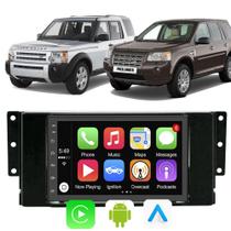 Kit Central Multimidia Android Auto Carplay Land Rover Freelander 2 Discovery 3 7" Voz Google Siri