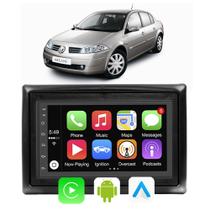 Kit Central Multimidia Android Auto Megane 2007 2008 2009 2010 2011 2012 2013 7" Voz Google Siri