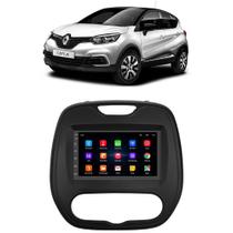 Kit Central Multimídia Android Captur 2017 2018 2019 2020 2021 2022 2023 2024 AR Analogico 7 Polegadas GPS Tv